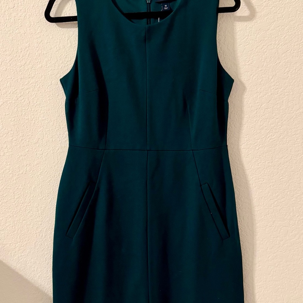 Lands' End Dark Green Mini Dress